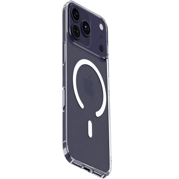 Şeffaf  Magsafe Şarj Desteği 1.20mm Yükseltilmiş Arka Kenar Darbe Emici Kenarlı Telefon Kılıfı