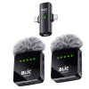 BWC-07 2.4G Kablosuz Yaka Mikrofonu – Type-C & Lightning Uyumlu, Dijital Ekranlı