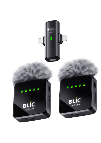 BWC-07 2.4G Kablosuz Yaka Mikrofonu – Type-C & Lightning Uyumlu, Dijital Ekranlı