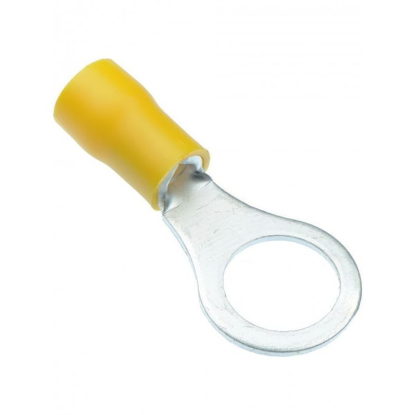 O.0152 - 4-6 MM2 M10 YUVARLAK TİP İZOLELİ KABLO PABUCU 75 ADET