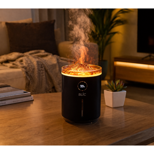 ALEV EFEKTLİ AROMA DİFÜZÖR – LED IŞIKLI, SESSİZ ÇALIŞAN HAVA NEMLENDİRİCİ ALEV EFEKTLİ AROMA DİFÜZÖR – LED IŞIKLI, SESSİZ ÇALIŞAN HAVA NEMLENDİRİCİ