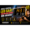 DİJİTAL LED DUVAR SAATİ – BÜYÜK EKRAN, SICAKLIK, TARİH VE ALARM ÖZELLİKLİ