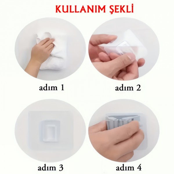 DUVARI DELMEDEN MOP & SÜPÜRGE SABİTLEYİCİ – AKILLI SAKLAMA ÇÖZÜMÜ