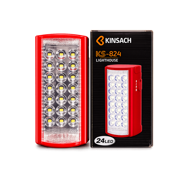 KINSACH KS-824 ŞARJLI LED IŞILDAK – POWERBANKLI, ELEKTRİK KESİNTİSİNE SON, GÜÇLÜ AYDINLATMA