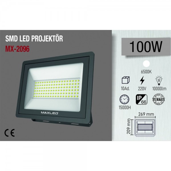 MAXLED MX-2096 100W SMD LED PROJEKTÖR