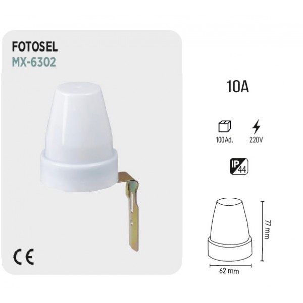 MAXLED MX-6302 10A FOTOSEL