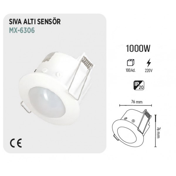 MAXLED MX-6306 1000W SIVA ALTI SENSÖR